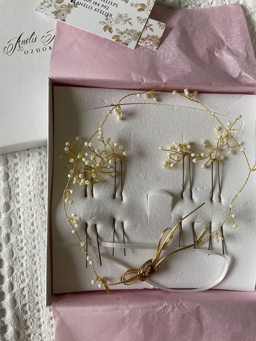 Ozdoba do włosów ślubna Anelis Atelier