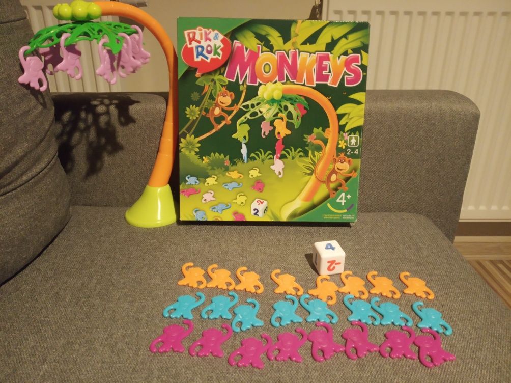 Gra zestaw  wiszących małpek