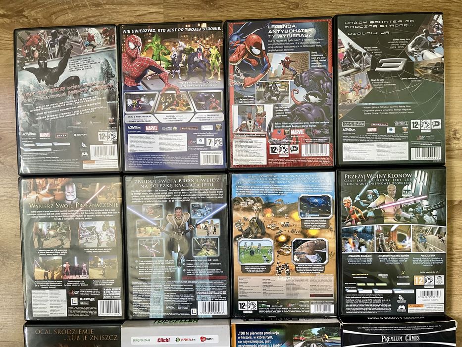 Zestaw Gier komputerowych PC Star Wars Spider-Man Lord of the Rings