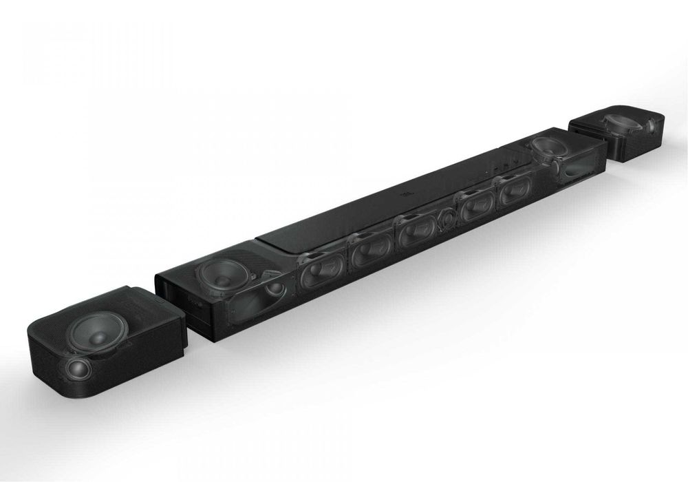 Soundbar z subwooferem i bezprzewodowymi głośnikami JBL Bar 1000 nowy