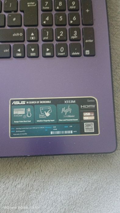 Laptop asus sprawny