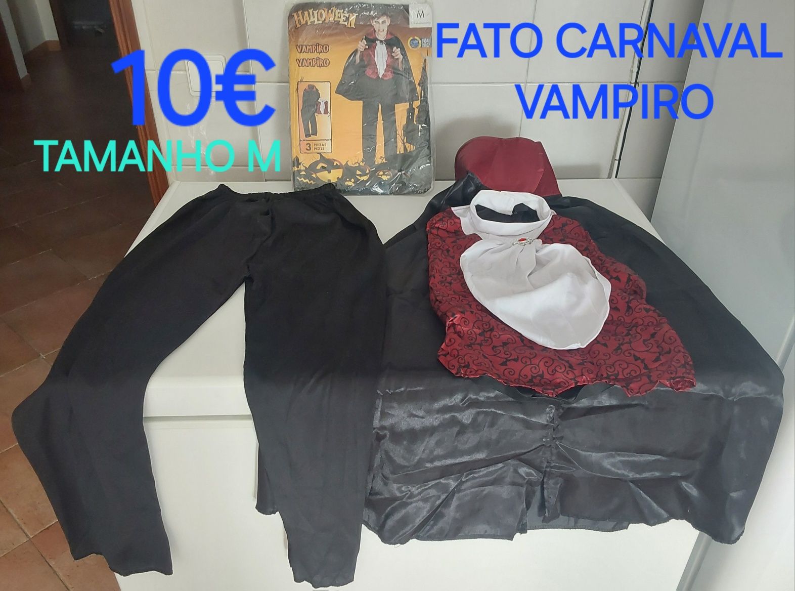 FATO NOVO DE CARNAVAL,VAMPIRO TAMANHO M. Casa,Rua,Festas,Eventos,etc.