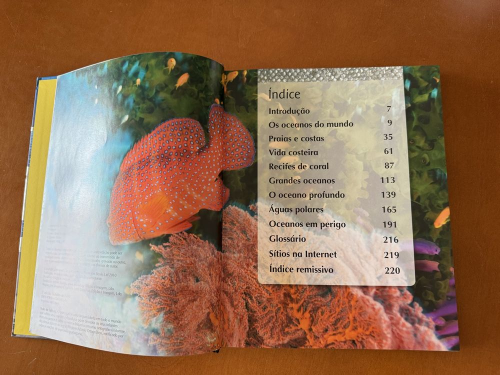 Livro Vida nos oceanos