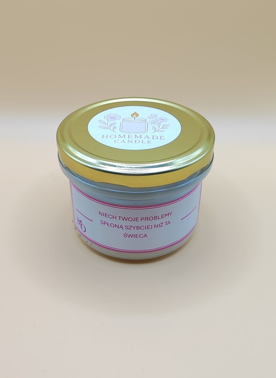 Świeczka sojowa zapachowa 180 ml - WŁASNY NAPIS