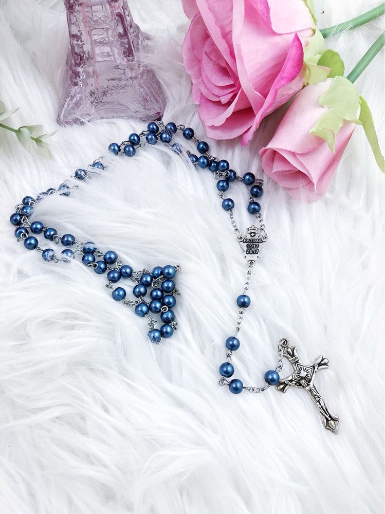 Rozaniec święty niebieski Fatima Watykan