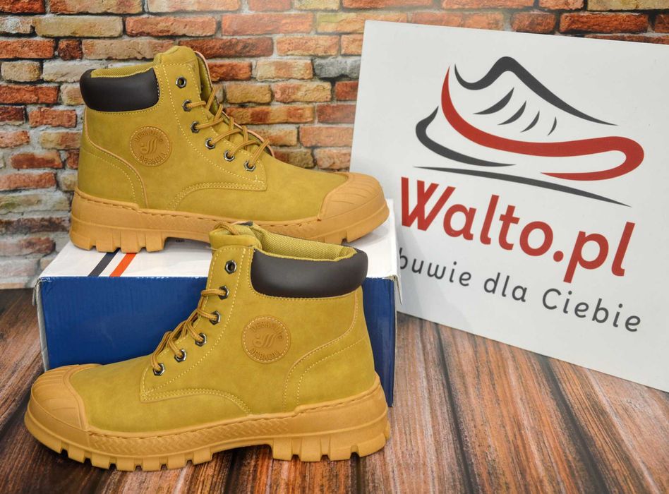 Buty za kostkę. Military Shoes. Trapery - botki. Roz: 43