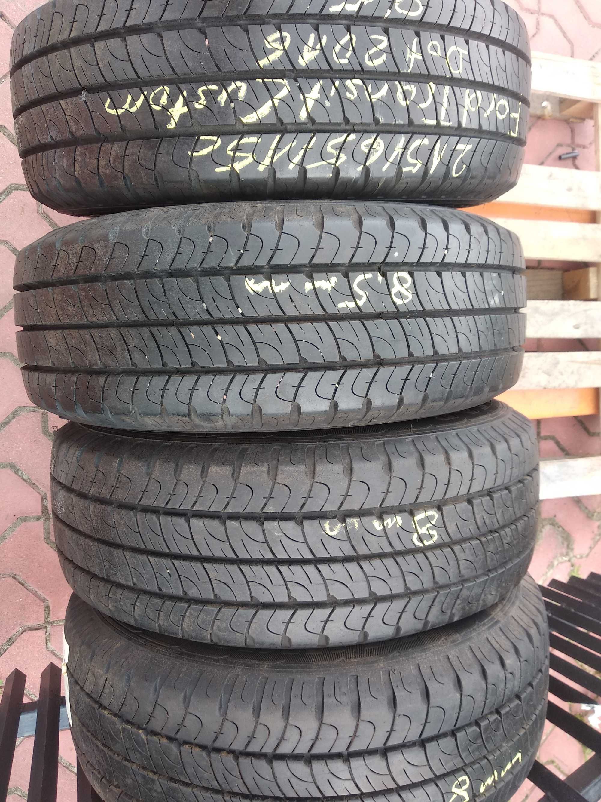 4xKola 15 5x160 Ford Transit Custom z oponami 215/65R15c Goodyear