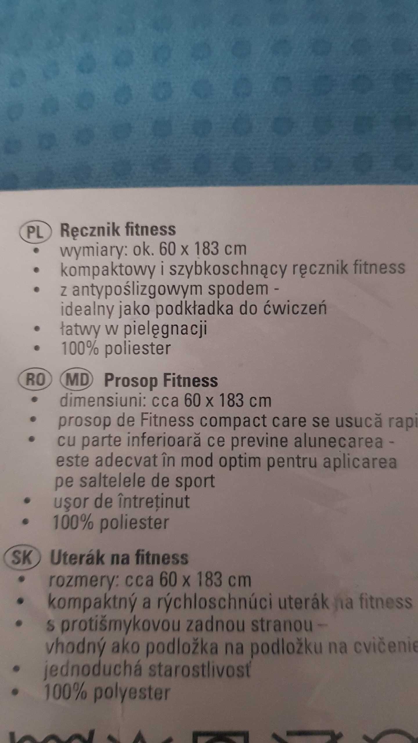 Ręcznik sportowy antypoślizgowy duży