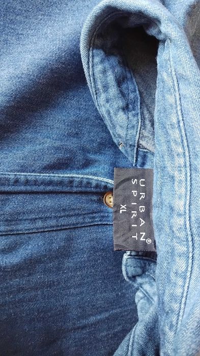 Джинсовая рубашка р.XL