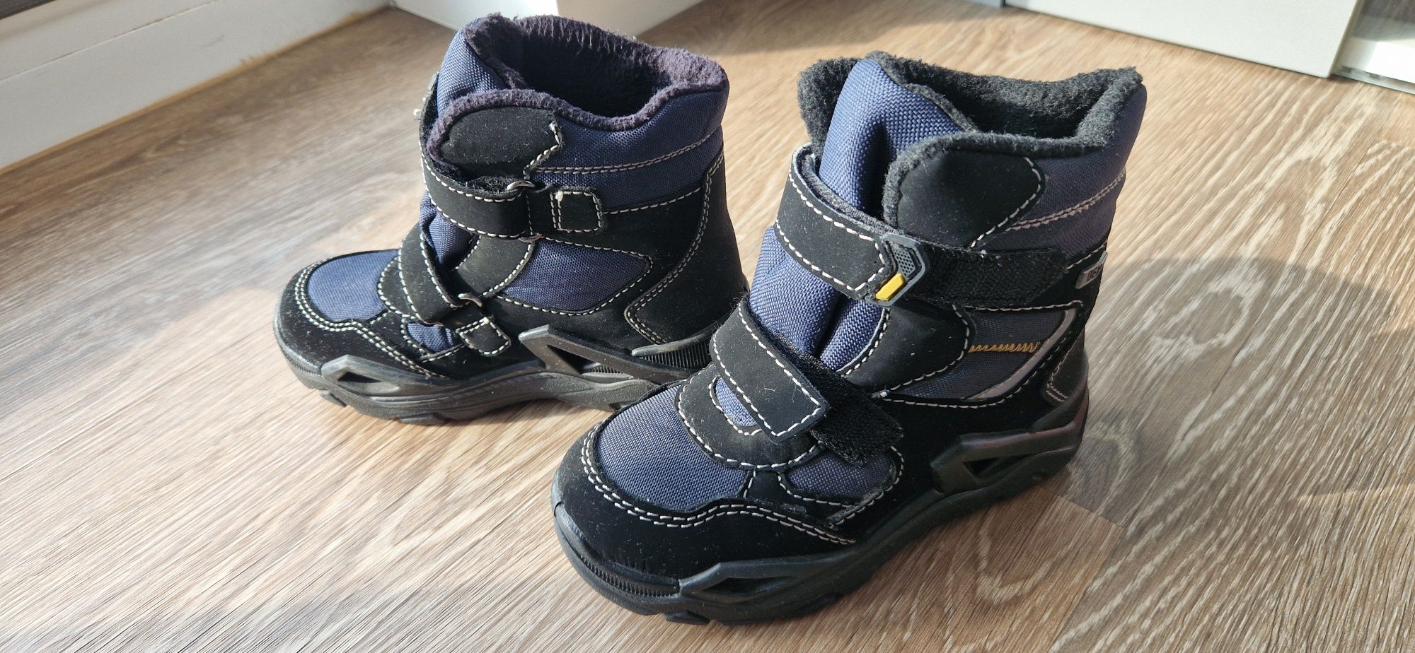 Buty zimowe, śniegowce, kozaki dzieciece Vty Deichmann na rzepy 28