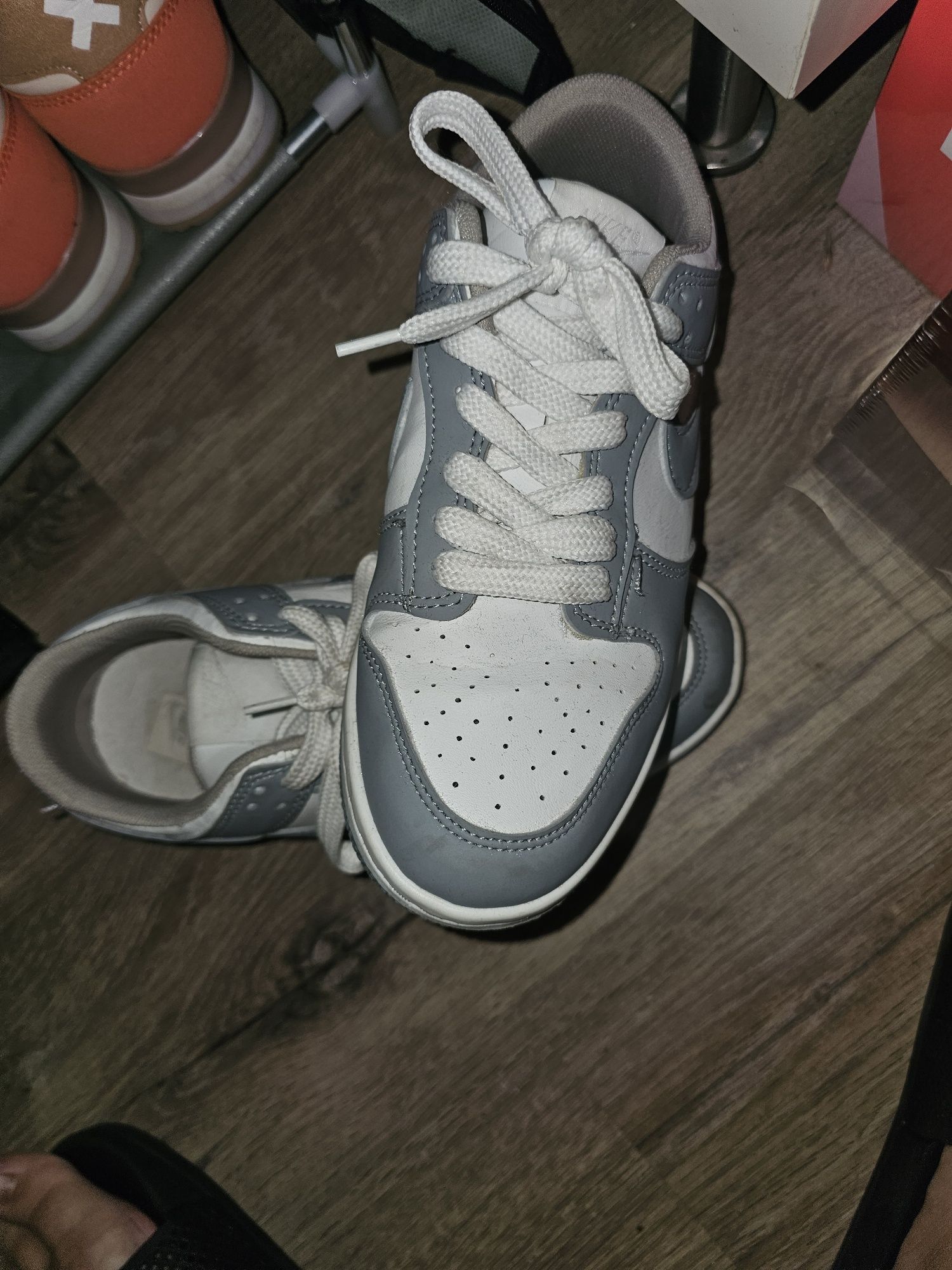 Tênis dunk cinza