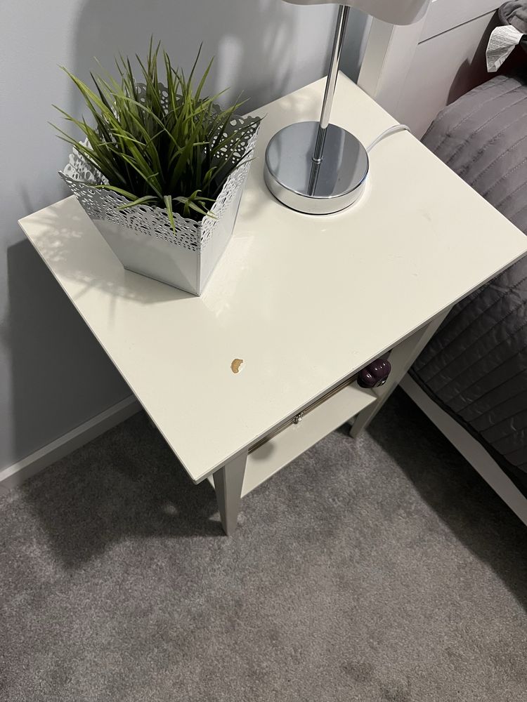 Łóżko ikea Hemnes/ szafka i narzuta gratis