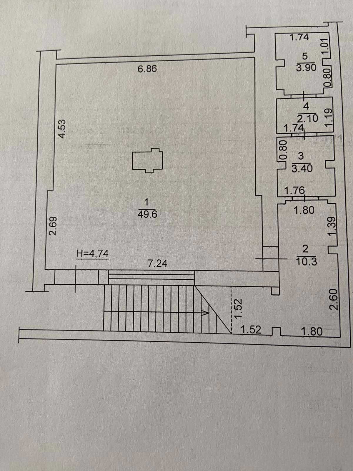 Продаж приміщення 110 м2  в жк Карат