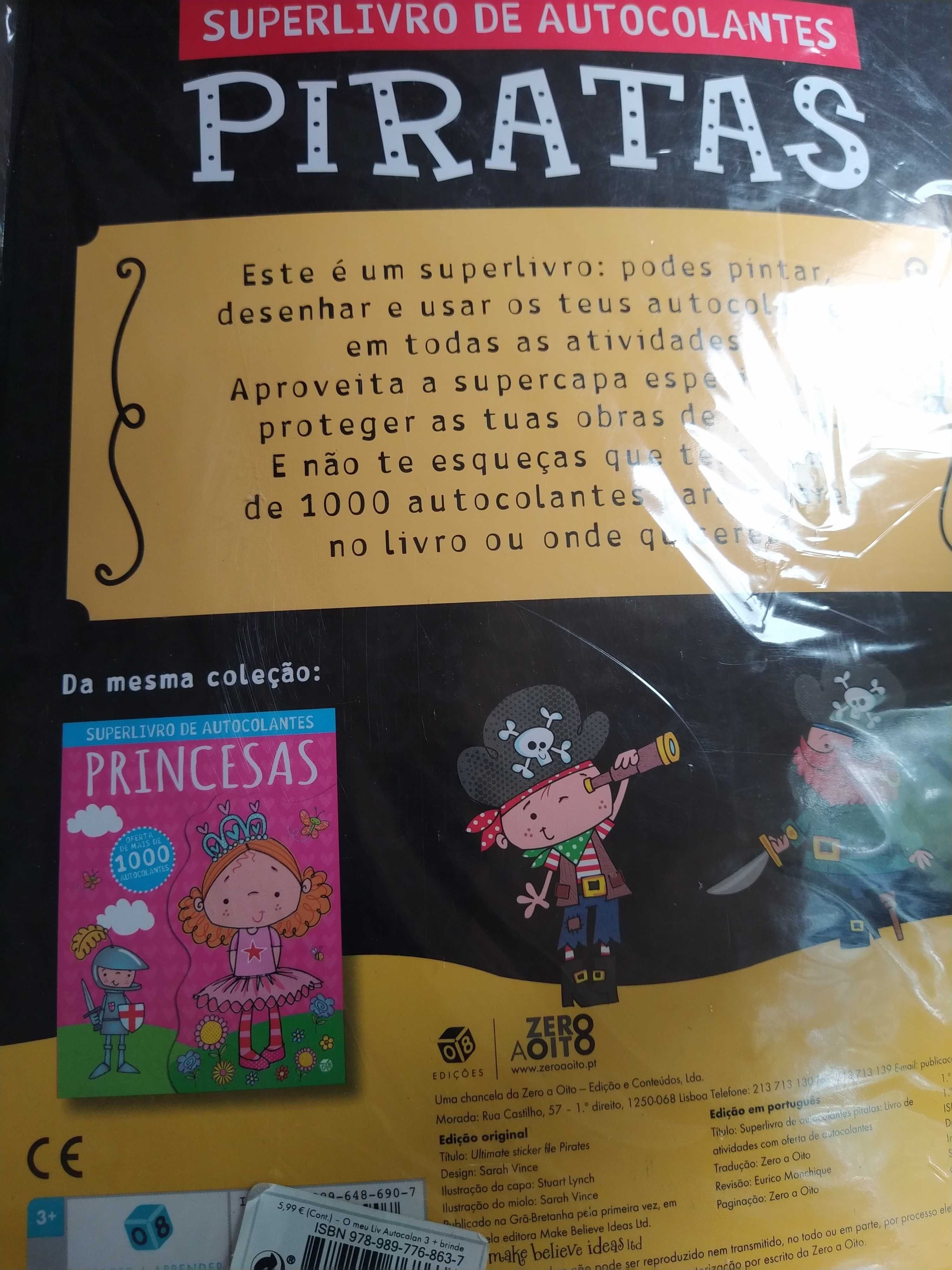 Revista Os Piratas  com mais de 1000 autocolantes