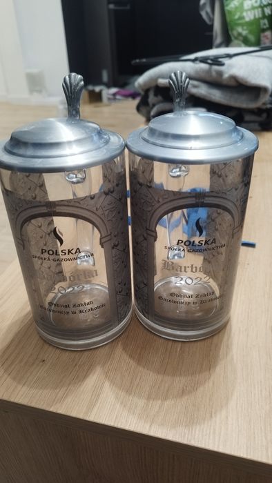 Dwa kufle do piwa Barbórka