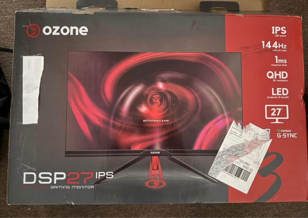 Monitor 144hz 27cali QHD 1ms IPS