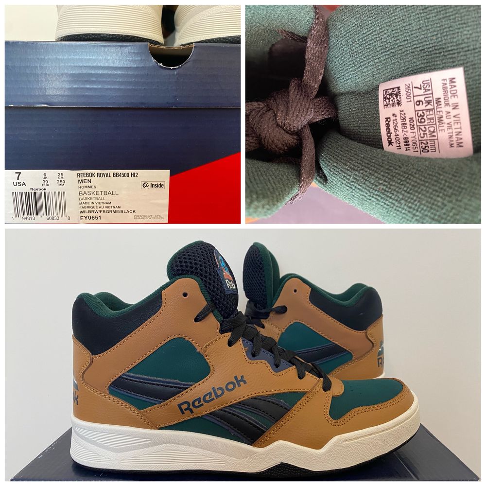 Мужские кроссовки хайтопы Reebok Royal BB4500 HI2 оригинал