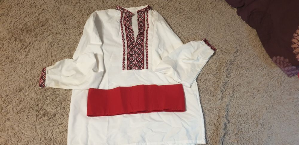 Вишиванка +пояс на липучке до 150 зріст