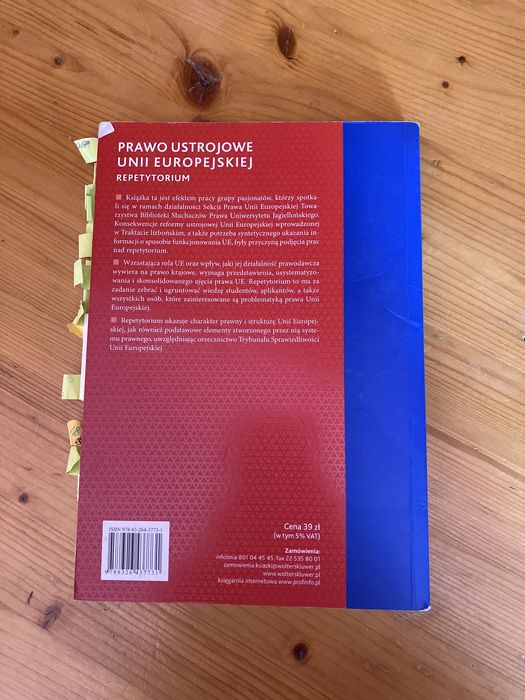 Prawo ustrojowe Unii Europejskiej. Repetytorium