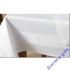 Obrusy białe adamaszek 140x230
