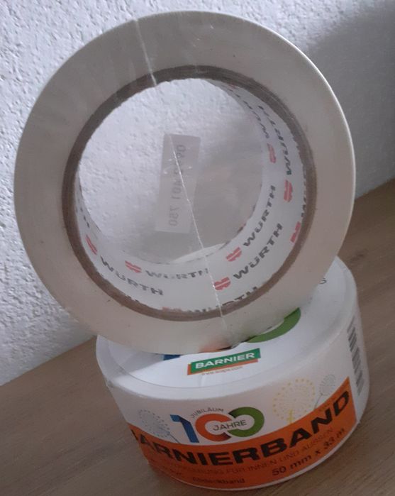 Taśma tynkarska biała PCV 33m