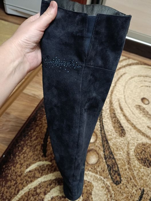 Сапоги женские , натуральная замша