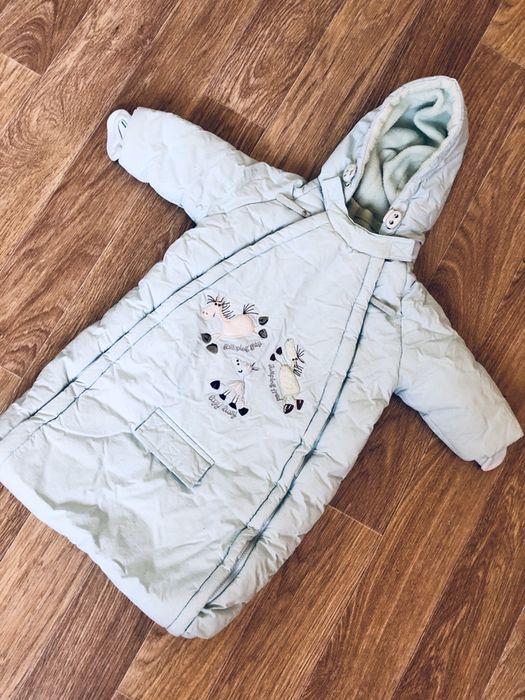 Конверт детский комбинезон мята  Coccobello 68