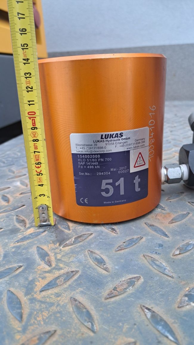 Silownik Lukas 51ton, 700bar, skok 60mm, enerpac