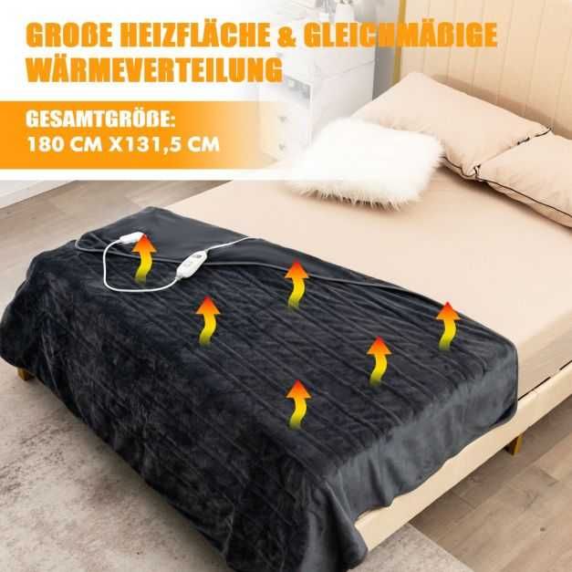 Koc elektryczny 9 poziomów ciepła 20-46C 181x136 SUPER JAKOŚĆ e296