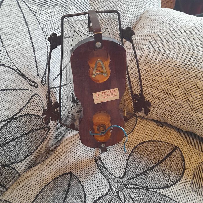 Żyrandol + kinkiet PRL