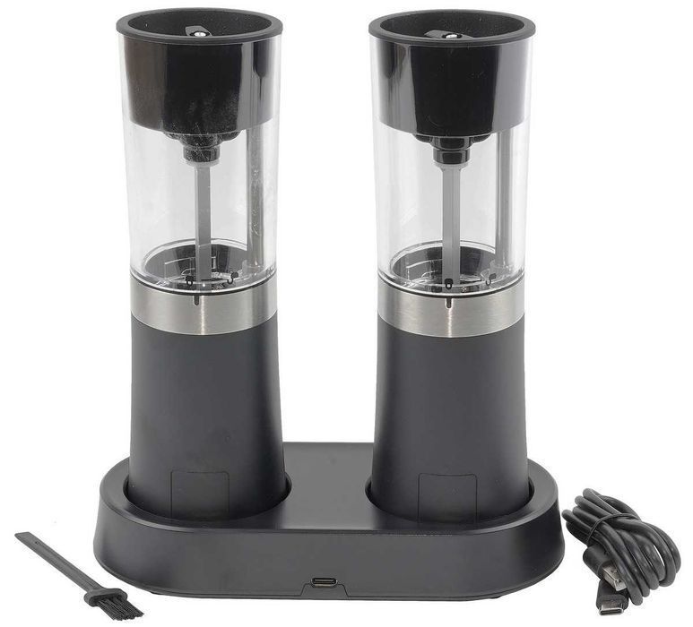 Электрическая мельница  - гриндер TYPE-C для специй, набор 2 , ins575