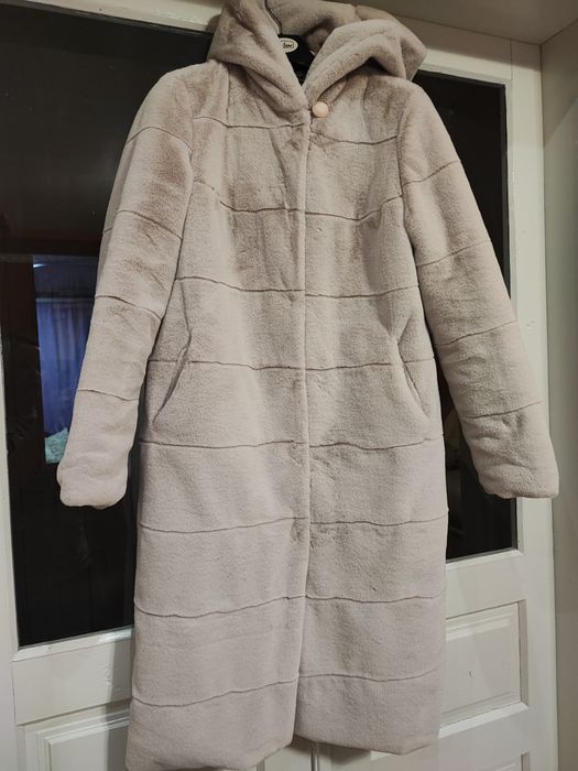 Еко шуба,колір пудра