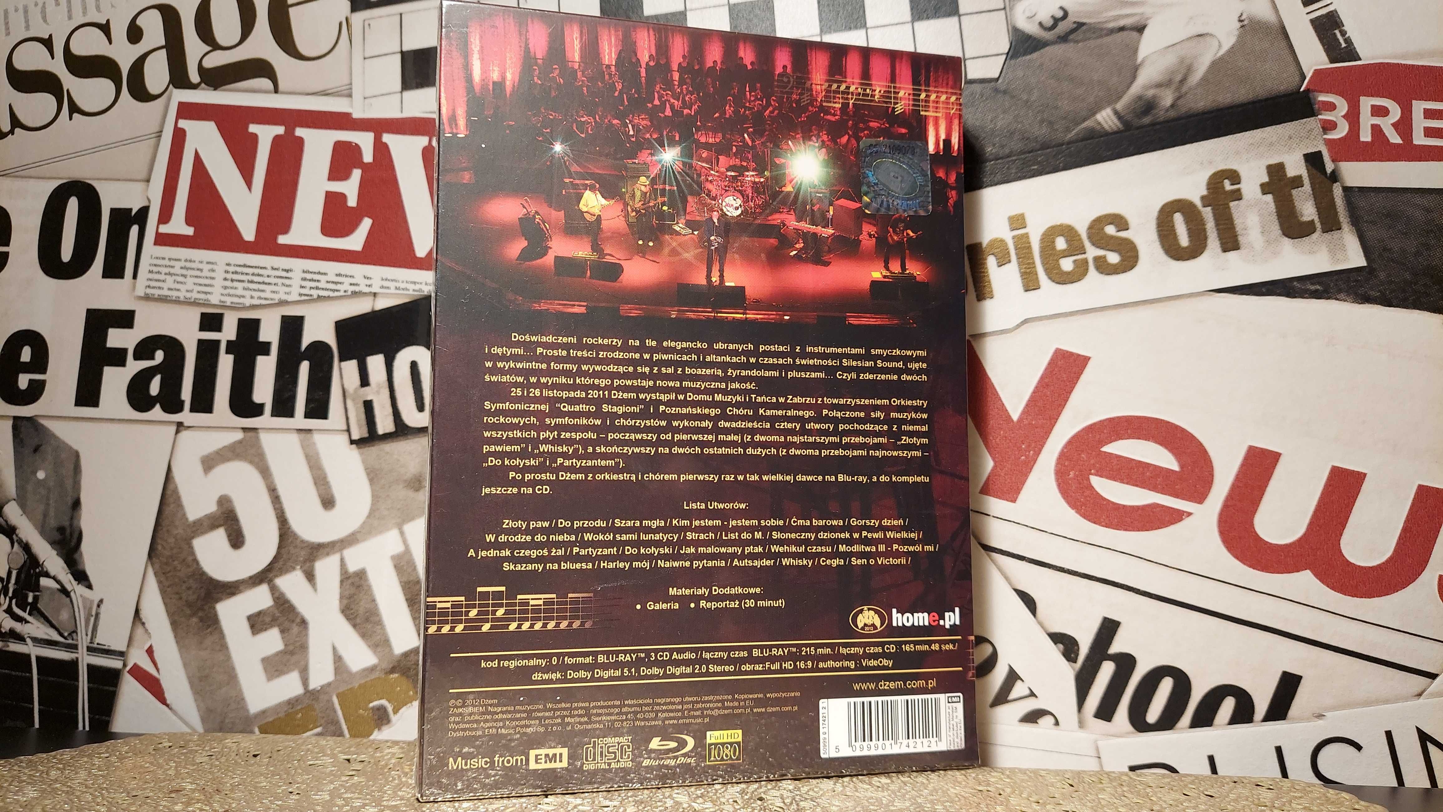 Dżem - Symfonicznie Live Koncert na płytach Blu-ray + 3 x CD