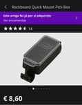 Caixa para guardar palhetas nas pedalboards rockboard