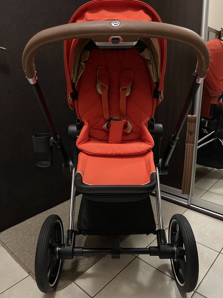 Коляска Cybex Priam 2 в 1 Autumn Gold (1 дитина/1 рік користування)