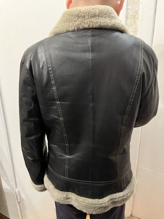 Натуральна дублянка, модель авіатор (пілот)