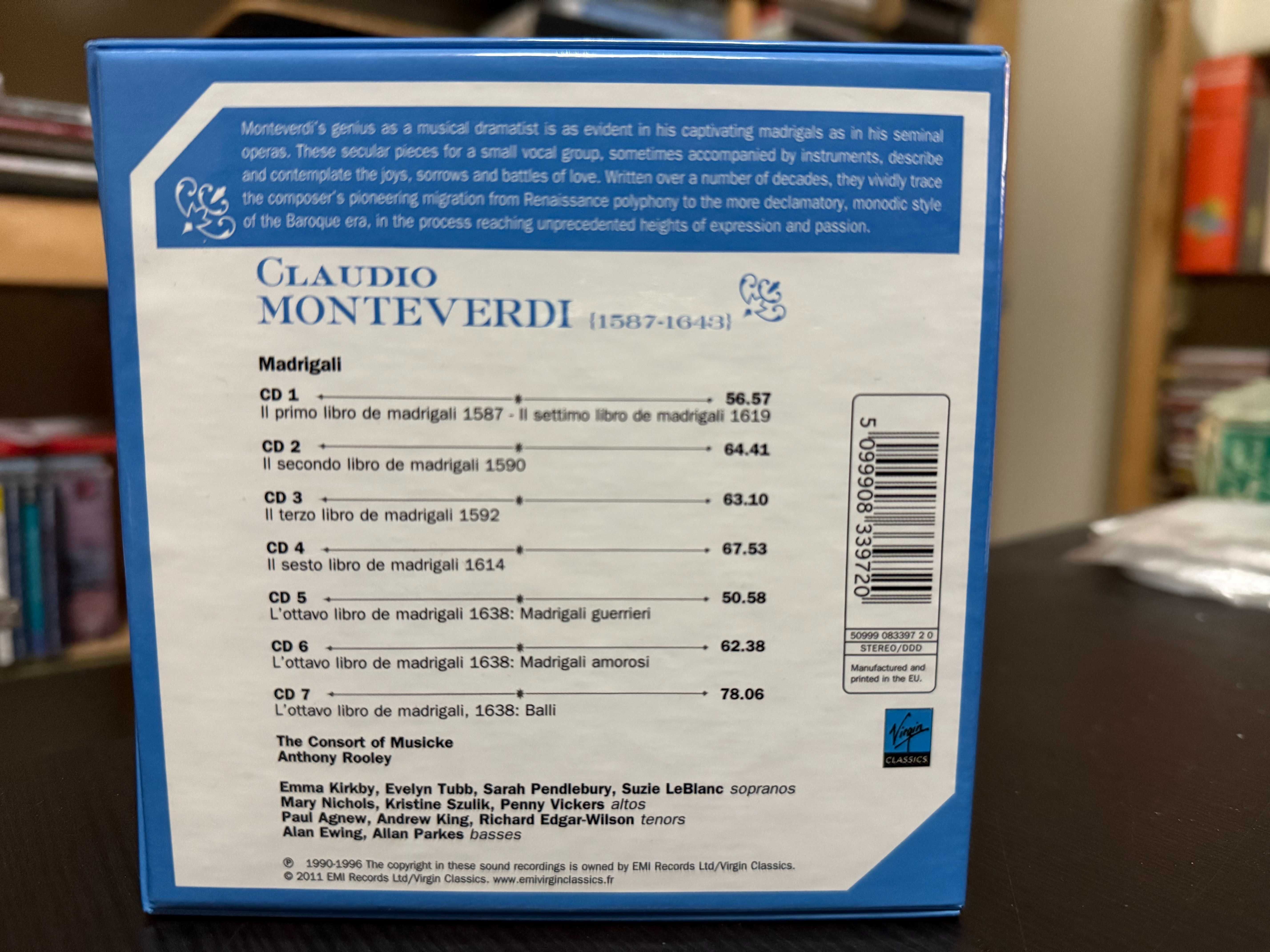 Monteverdi – Madrigali – The Consort Of Musicke, Anthony Rooley