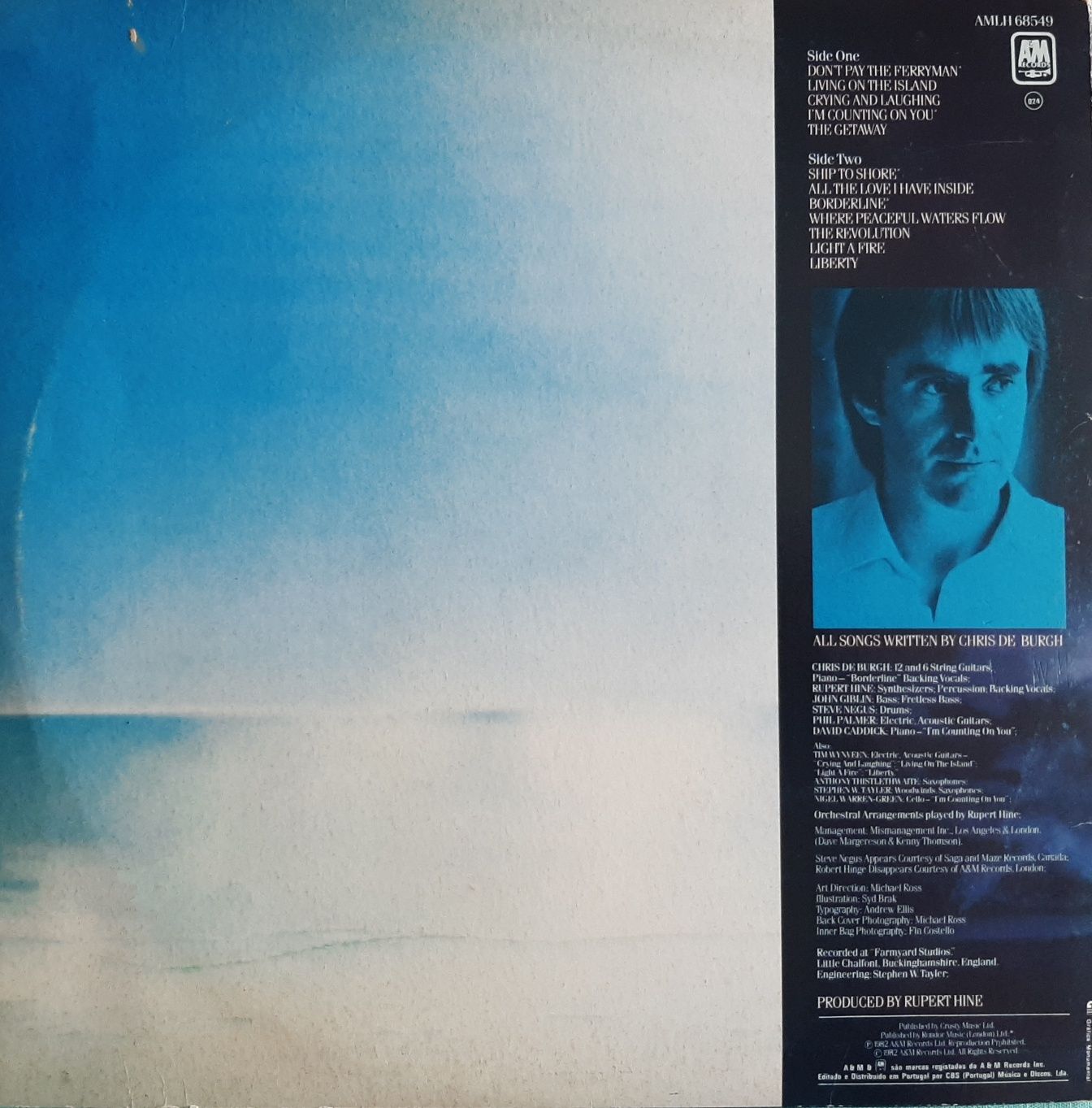 Chris de Burgh LP The Gateway invulgar disco em vinil de 1982