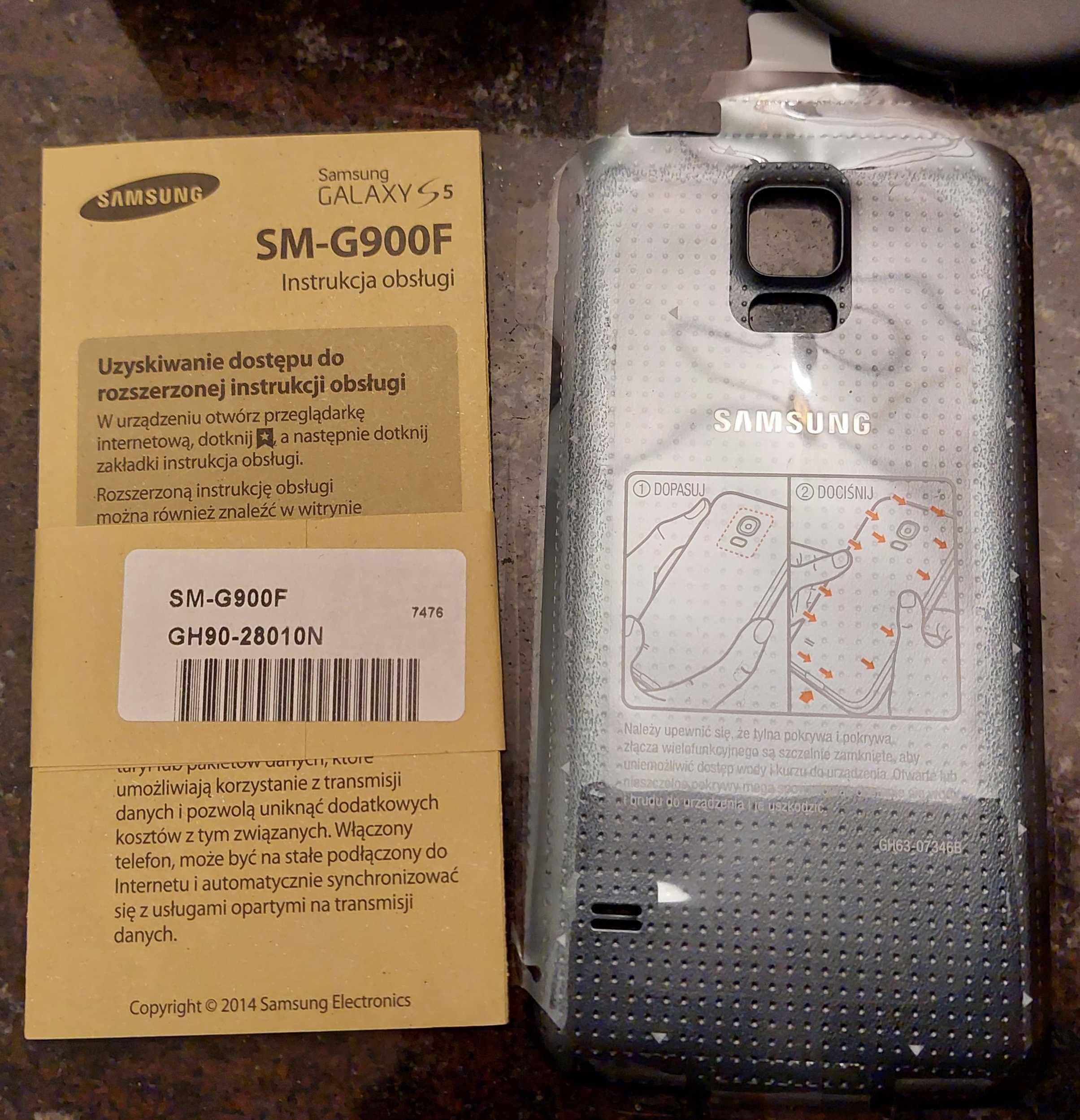 Samsung SM-900F, etui i podkładka do ład. bezprzedwodowego i inne