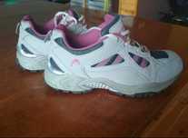 Buty sportowe szaro- różowe