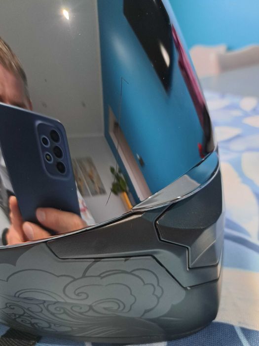 Kask motocyklowy skuter L 57-58cm zestaw słuchawkowy interkom intercom