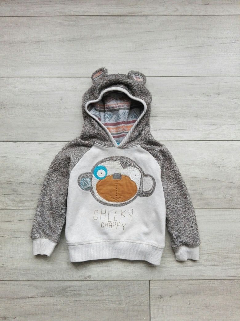 Next bluza kangurka małpka rozm 92-98