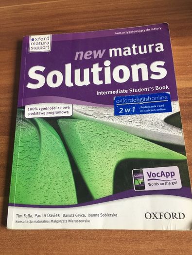 New Matura Solutions Intermediate student's book