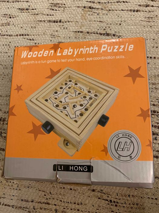 Детская настольная игра лабиринт Wooden Puzzle