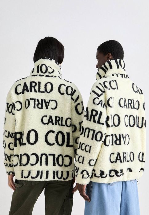 100% ОРИГІНАЛ| Carlo Colucci Sweatjacke in Teddyfell-Optik