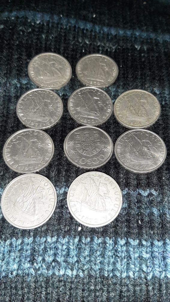 10 meedas de 10 escudos