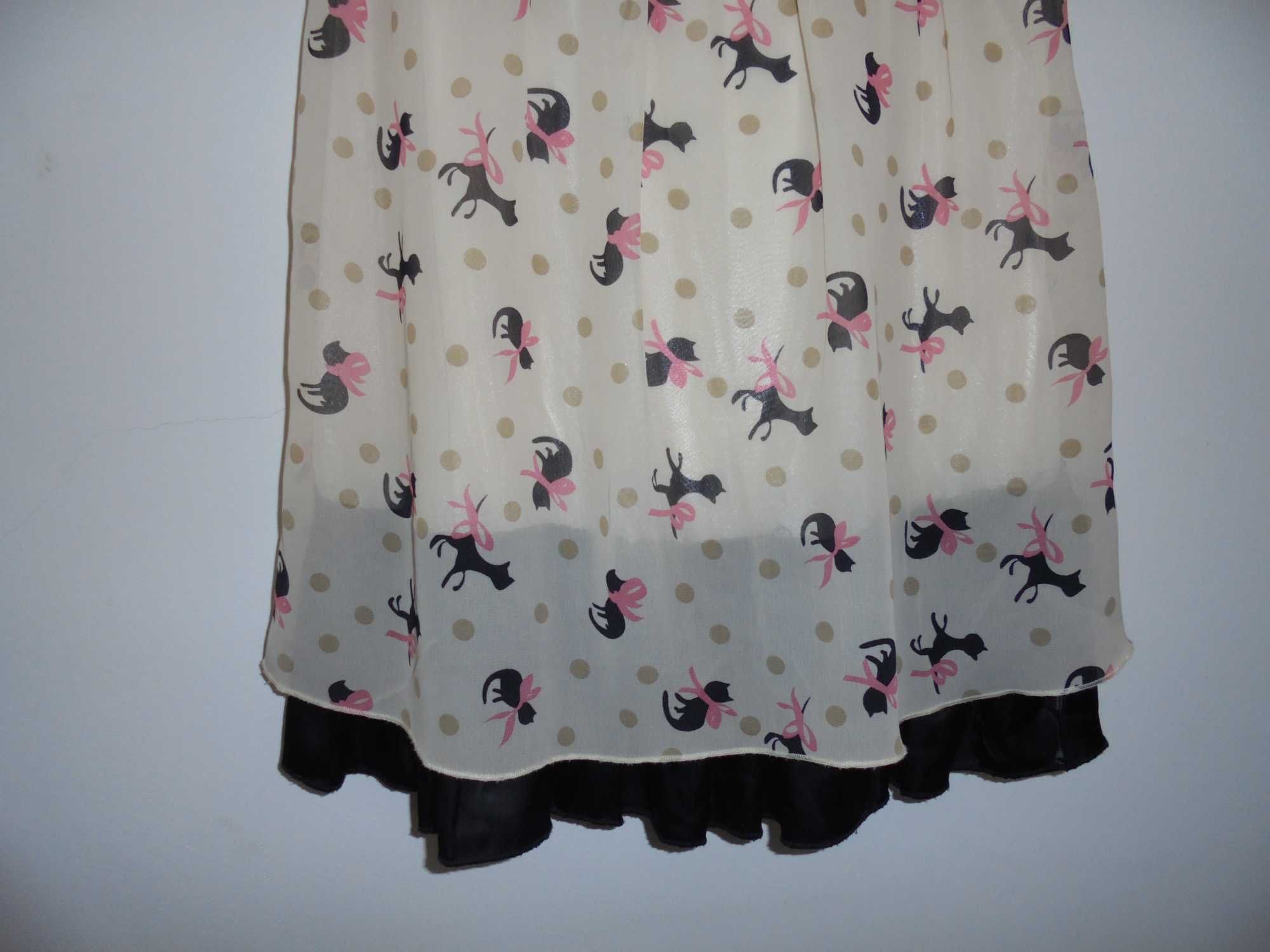 vestido de mulher aos gatinhos