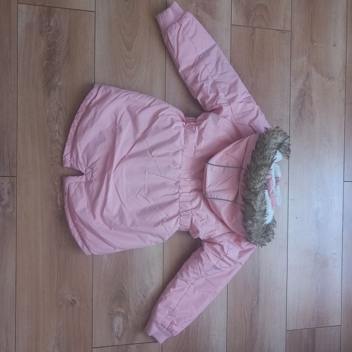 Kurtka kurteczka parka zimowa na zimę różowa dla dziewczynki 122