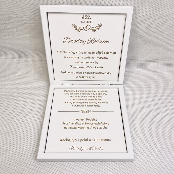 Pudełka z prośbą o błogosławieństwo