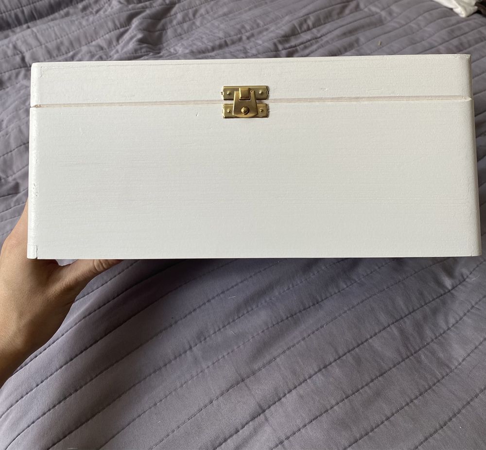 Pudełko na koperty w rustykalnym boho stylu ślub